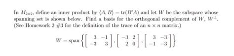 is tr bta an inner product.